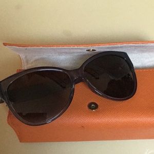 Cat Eye Tory Burch Polarized Black Sunglasses